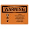 Signmission OSHA, Wear Splash Goggles Shield Gloves Apron, 14in X 10in Rigid Plastic, 14" W, 10" H, Landscape OS-WS-P-1014-L-12933 - alternate 1
